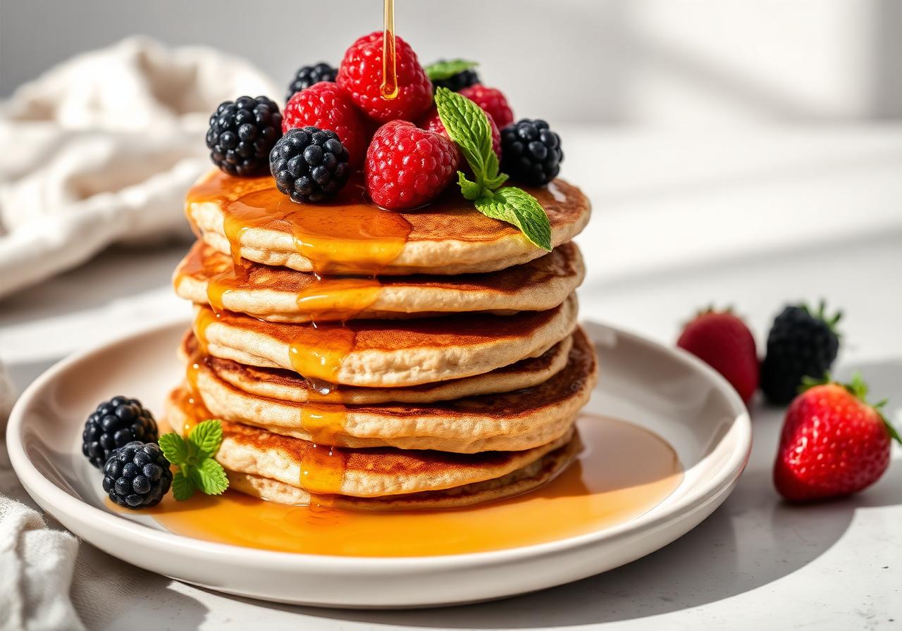 Fluffy Banana Oat Pancakes (Naturally Sweetened, No Refined Flour)