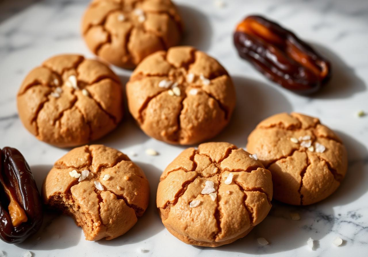 Salted Tahini Date Cookies (Naturally Sweetened)